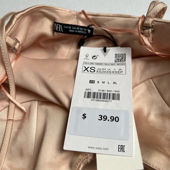 Zara bodysuit size xs, side zipper. - Picture 2 of 3